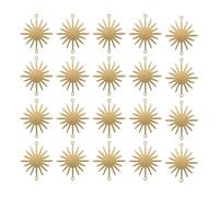 QianShi 20 dijes de sol para hacer joyas, colgantes de girasol, aleación de flores, pulseras, conectores, collares, aretes, manualidades, llavero, accesorios de atrapasueños, 0.71x0.51x0.39 inches