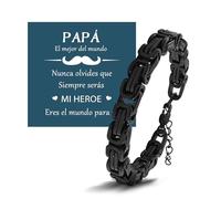QianSiLi Ideas Regalos Pulsera Personalizada Hombre Día Del Padre, Cumpleaños, Jubilación