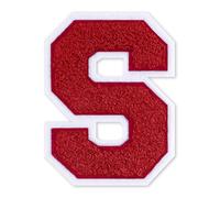 QianSiLi Parches Letras Termoadhesivas, Letras Adhesivas Para Tela Adecuado Para Chaquetas, Abrigos, Camisas, Bolsos, Vaqueros, Mochilas (11,45cm,Rojo,S)