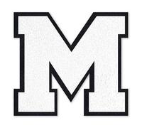 QianSiLi Parches Letras Termoadhesivas, Letras Adhesivas Para Tela Adecuado Para Chaquetas, Abrigos, Camisas, Bolsos, Vaqueros, Mochilas (11,45cm,Blanco,M)