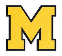 QianSiLi Parches Letras Termoadhesivas, Letras Adhesivas Para Tela Adecuado Para Chaquetas, Abrigos, Camisas, Bolsos, Vaqueros, Mochilas (11,45cm,Amarillo,M)