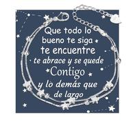 QianSiLi Pulsera 2 en 1/3 en 1 Alas de Ángel - Plata de Ley 925 para Mujer - Regalos Originales San Valentín y Cumpleaños