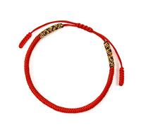 QianSiLi Pulsera Roja, ArtesaníA Pulsera Hilo Rojo Del Destino, TamañO Ajustable Pulseras Chinitos de La Suerte, TransmisióN de EnergíA Pulsera Proteccion, Pulsera Tibetana Mujer Hombres Familia