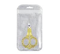 Qiantull Tijeras pequeñas de bordado vintage antiguas tijeras de costura puntiagudas tijeras de manualidades de estilo retro de acero inoxidable tijeras de costura para costura artesanales sastre