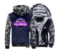 QIANYIFU Sudadera con Capucha Cálida para Hombre para The H.or.d.e Sudadera con Capucha Prenda Exterior De Felpa Sudadera con Manga Estampada De Camuflaje Camo1-b XXXL