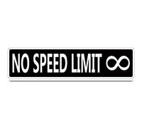 Qianyin No Speed Limit MPH - Letrero de metal para ralentizar el tráfico, divertido letrero vintage delgado de 16 x 4 pulgadas, decoración de pared, póster de hierro para el hogar, granja, bar