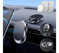 Qianyou Soporte Móvil Coche Imán, 360° Rotación Magnético Universal para Teléfono, Sujeta Salpicadero, Regalo Dia de la Madre, Accesorios Coche Compatibles para iPhone 16e 16 Pro MAX 15 14, Samsung