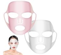 Qianyu 2 Hojas Mascarilla Mascarilla Reutilizable Silicona Máscara Facial Hidratante Impermeable Hidratante Máscara de Belleza Mascarilla 3D Antiarrugas Silicona Mascarilla
