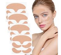 Qianyu 20 parches antiarrugas faciales y de frente, antiarrugas, tiritas suaves contra líneas finas entre las cejas, suaviza las líneas finas para el cuidado de la belleza de la mujer