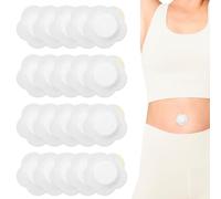 Qianyu 60 parches desechables de aceite de ricino para ombligo, autoadhesivos, para cuello, hombros, rodillas, sin lavado, antifiltraciones, tela altamente absorbente para mujeres, hombres y niños