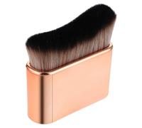 Qianyu Brocha autobronceadora para cuerpo, sin sol, para maquillaje de piernas, brocha fina, herramienta de aplicación de base cosmética para spray facial Kabuki, bronceado, mezcla, mousse