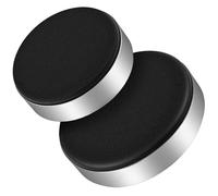 Qianyu Cojín para caja de reloj, funda de reparación de joyas, almohadilla redonda de cuero, protector de movimiento, cambio de asiento, herramienta de batería, relojero, soporte antideslizante