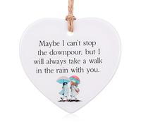 Qianyu Keep Making Him Proud - Colgantes de cerámica conmemorativos de pérdida de un ser querido, recuerdo de duelo, símbolo de abrazo en memoria amorosa, simpatía, inspirador pensamiento en ti (1