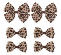 Qianyu Pinzas para el pelo con estampado de leopardo, accesorios de disfraz con estampado de guepardo, totalmente forrado, clip de cocodrilo, pasadores de bebé, horquillas estéticas, soporte para