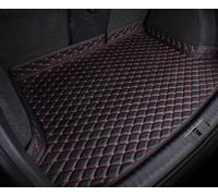QIAOFANFAN Coche Alfombrillas Maletero para Mercedes Benz E-Klasse T-Modell S214 I 2023-2024,Personalizada Impermeable Antideslizante Cuero Moquetas Protector Accesorios,A/Black-Red
