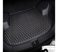 QIAOFANFAN Coche Cuero Alfombrillas Maletero para Subaru Tribeca SUV 2007 2008 2009 2010 2011, Tronco Bandeja Protectora A Medida Forro Alfombra Impermeable Accesorios,A/Black-Beige