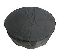 QIAOH Garden Furniture Covers 180x110cm, Round Garden Table Cover Waterproof Windproof Anti-UV 420D Heavy Duty Oxford Fabric Outdoor Table Cover Patio Circular Table Cover