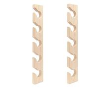 Qiaohome 2 Soportes para Sombreros para Pared, Organizador Gorras BéIsbol de Madera, Soporte para Sombreros BéIsbol de Montaje en Pared, Estantes Verticales para Sombreros para Armario