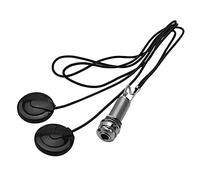 Qiaohome 21 Pulgadas Longitud Del Cable 1/4 Pulgada Salida Jack 2 en 1 Recogida Piezo Transductor de Disco para Guitarra Violín Ukulele Mandolina Banjo Cello (Con Tapa)