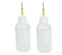 Qiaohome 2pzs Botella de Aceite de Maquina de Coser de plastico con Boquilla de Aguja 50ml