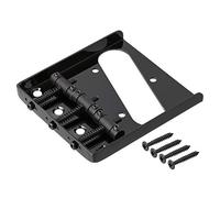 Qiaohome 3 Saddle Cenicero Puente Cordal para Guitarra Eléctrica Tele (Negro)