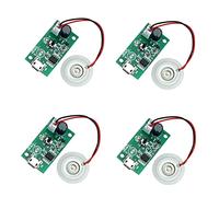 Qiaohome 4 Uds. 20MM Generador de Niebla UltrasóNica Nebulizador Atomizador Transductor Atomizador Placa de PelíCula Accesorios Humidificador Junta de Goma