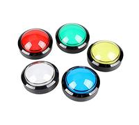 Qiaohome 5 Botones de Arcade, de 60 Mm BotóN Pulsador LED de 2,36 Pulgadas con Microinterruptor para Consola de Videojuegos de MáQuina Arcade