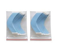 Qiaohome 72 Piezas/Lote Cinta para Peluca de Pelo Fuerte Tiras de Cinta Adhesiva Doble para ExtensióN Resistente al Agua para PeluquíN/Pelucas Frontales de Encaje PelíCula en Forma de CC