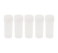 Qiaohome Botella de Muestra de PláStico 50X Tubo de Ensayo de 5 Ml Contenedor de Almacenamiento de Vial PequeñO + Tapa