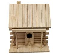 Qiaohome Casa de pájaros montada en la pared, nido de madera, casa de pájaros, caja de madera, decoración de jardín