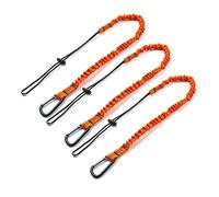 Qiaohome CordóN de Herramientas CordóN de Seguridad de 3 Piezas con MosquetóN, CordóN de Seguridad de AbsorcióN de Impactos CordóN de Seguridad Ajustable para Herramientas de Trabajo