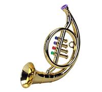 Qiaohome Cuerno FrancéS 4 Teclas de Colores EducacióN Temprana Accesorios de Juguete Musical Jugar Mini Instrumentos Musicales de Viento para NiñOs Juguete