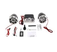 Qiaohome de Sonido de Audio de Motocicleta Altavoz EstéReo Moto una Prueba de Agua Scooter Radio FM Bluetooth USB TF MP3 Kit de Reproductor de MúSica
