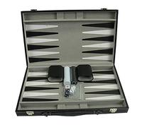 Qiaohome Juego de Backgammon - Juego de Backgammon CláSico de 14,75 Pulgadas para Adultos, Juego de Mesa para Juego de Backgammon Antiguo, Juego Familiar