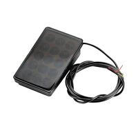 Qiaohome Luz de Freno LED 15LED F1 Estilo Coche Luz Alerón Trasero Carcasa Negra