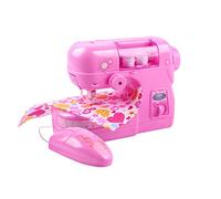 Qiaohome Mini MáQuina de Coser EléCtrica Juguete de SimulacióN para NiñOs NiñAs CumpleañOs Navidad Regalo Juguete Educativo