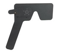 Qiaohome Ocular Oclusor OftáLmico Profesional Lorgnette 17 Estenopeico de PláStico Negro para Prueba de VisióN