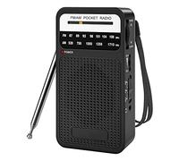 Qiaohome Radio de Bolsillo Am FM, Radio de Transistores con Altavoz, Conector para Auriculares, Radio PortáTil para Uso en Interiores y Exteriores
