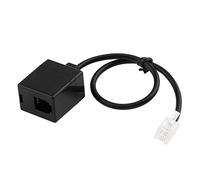 Qiaohome RJ9 4P4C Conector de Puerto Macho una Hembra Doble Cable de ExtensióN de Adaptador de Auriculares Cable de Adaptador de TeléFono Cable de ExtensióN de TeléFono