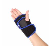 QiaoJun MuñEquera,MuñEquera Tunel Carpiano Vendaje para Pulsera carpiana Mano Apoyo Soporte Dedo férula Dedo carpiano Mano Apoyo Apoyo(Black Blue,Right Hand)