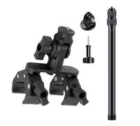 QIAOLIDA Abrazadera de cámara ajustable de 360 grados para transporte de motocicleta, cabeza de bola de tornillo de 1/4 pulgadas para tubos de 17 mm a 43 mm de diámetro