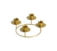 QIAOLIDA Candelabros decorativos de hierro cónico, portavelas retro para bodas, centros de mesa