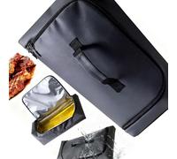 QIAOLIDA Manta para barbacoa con cierre de cremallera, bolsa de descanso para carne, 21 x 14 x 8 pulgadas, a prueba de fugas, bolsa aislada para carne de pavo y cerdo