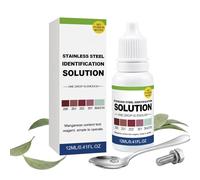 Qiaonan Solución de prueba de acero inoxidable - 12 ml líquido para probar y detectar metales - Agente de prueba de acero inoxidable | adecuado para cocina, restaurante, cafetería, sanitarios