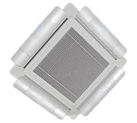 QiaoRong Deflector Aire Acondicionado Retráctil Desviador Aire Acondicionado de Techo, Tipo Cassette, Ajustable, 4 Unidades