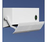 QiaoRong Deflector Aire Acondicionado Split Retráctil Desviador Aire Acondicionado Telescópico con Deflectores Ajustables Antiviento y Desviador de Ventilación Antiviento Directo