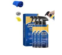 Qiawi Car Scratch, Advanced Cars Quick-Acting Coating Agent Spray, 3 in 1 High Protection Coating Spray, UV Protection for All Cars, Boats, Motorcycles, Waterproof (3pcs)