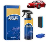 Qiawi Car Scratch Spray, Qiawi Advanced Car Quick-Acting Coating Agent Spray, 3-in-1 Protection Quick Coating Sprays with Waterproof, for Auto Paint, Glass & Surface Cleaning (1 Set)