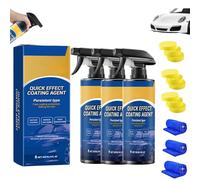 Qiawi Car Scratch Spray, Qiawi Advanced Car Quick-Acting Coating Agent Spray, Oil Film Emulsion Glass Cleaner 3 in 1 High Protection Coating Sprays Waterproof (3pcs)