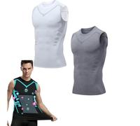 Qiawi Ionic Shaping Vest 2024 Nueva versión 2024 Energxcell Ionic Shaping Camisa sin mangas para hombres para construir un cuerpo perfecto, 2PCS-2, X-Large